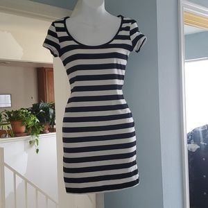 Black & white stripped dress
